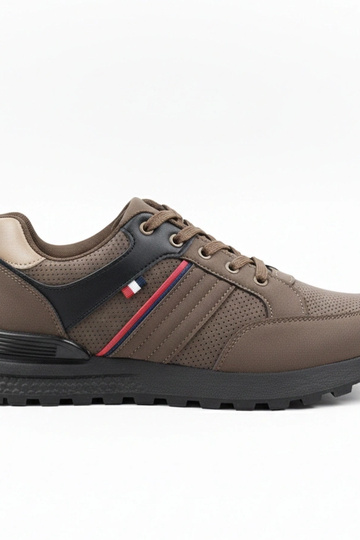 Brązowe męskie casualowe sneakersy Ethan 2