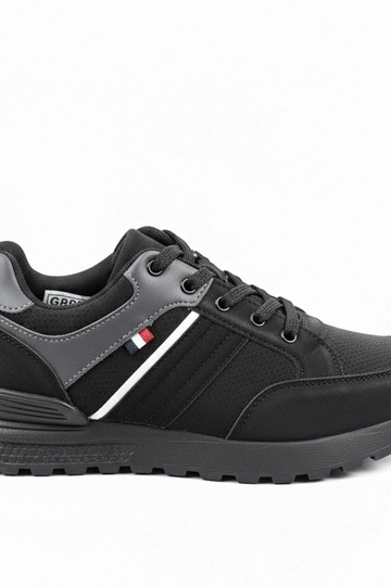 Czarne męskie casualowe sneakersy Ethan