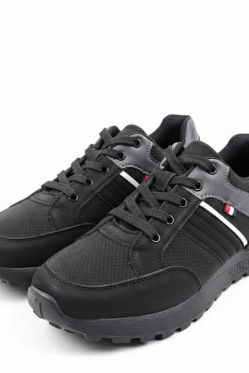 Czarne męskie casualowe sneakersy Ethan 2