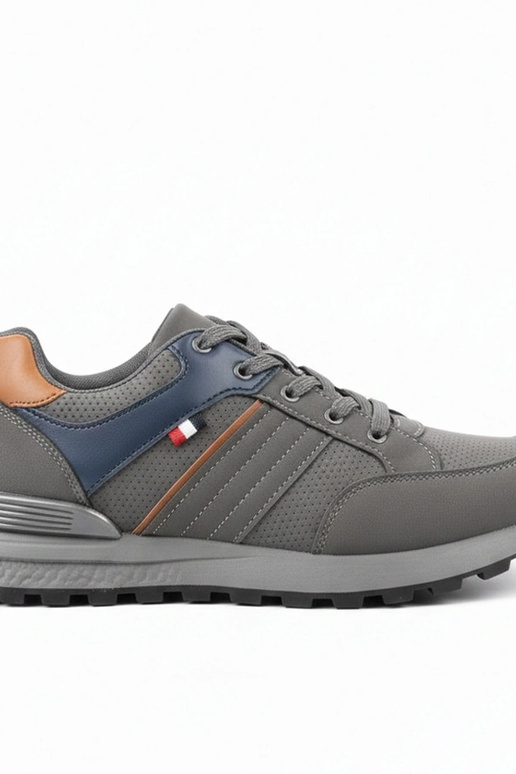 Szare męskie casualowe sneakersy Ethan