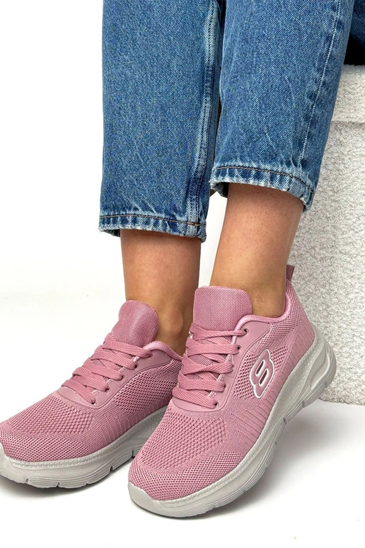 Różowe sportowe sneakersy z miękką...