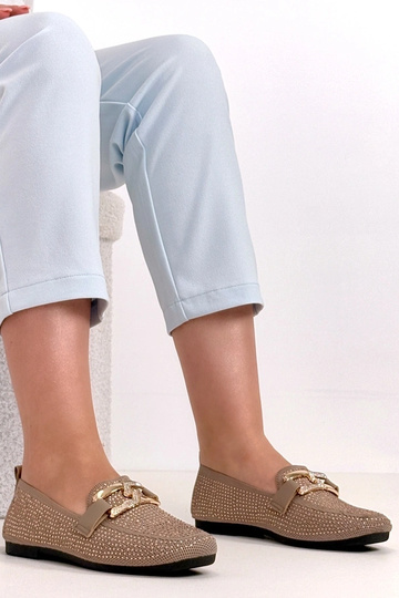 Brązowe Mokasyny Zdobione...