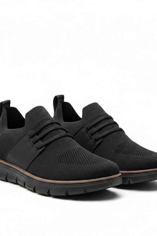 Czarne Wsuwane Męskie Sneakersy Ethan