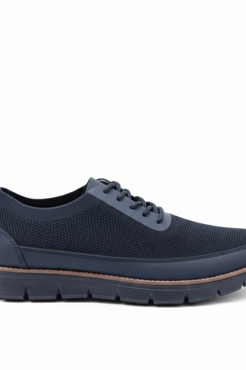 Granatowe Męskie Sneakersy Mateo