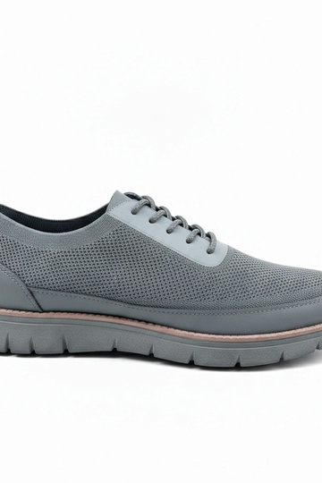 Szare Męskie Sneakersy Mateo