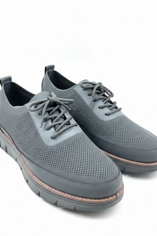 Szare Męskie Sneakersy Mateo