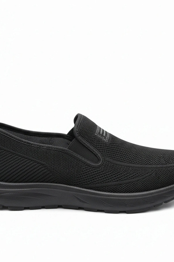 Czarne Wsuwane Męskie Sneakersy Sebastian