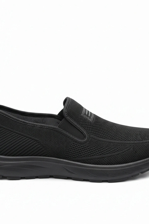 Czarne Wsuwane Męskie Sneakersy...