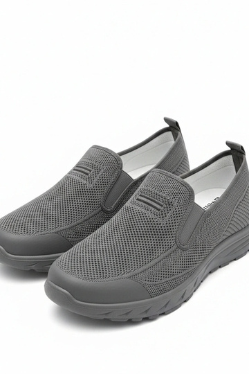 Szare Wsuwane Męskie Sneakersy Sebastian