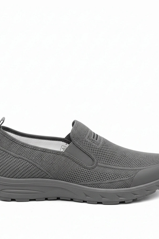 Szare Wsuwane Męskie Sneakersy Sebastian