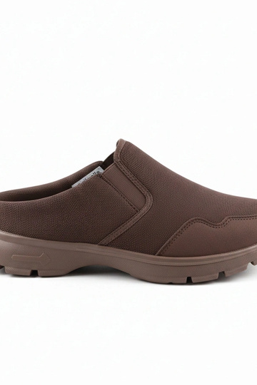Brązowe Wsuwane Męskie Niskie Sneakersy Alexander