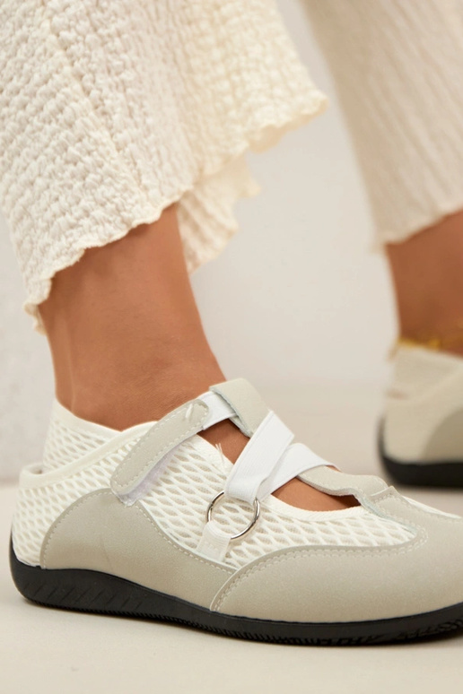 Szare Baleriny W Sportowym Stylu Vesper