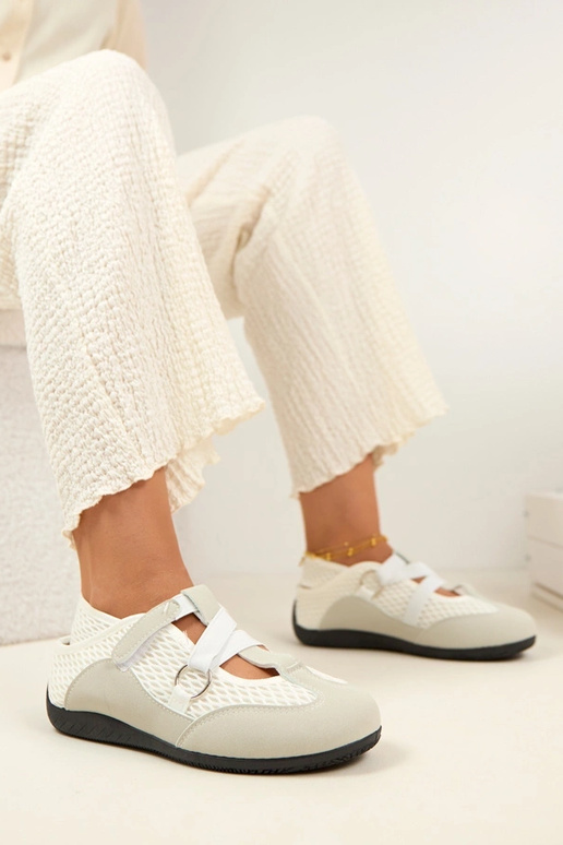 Szare Baleriny W Sportowym Stylu Vesper