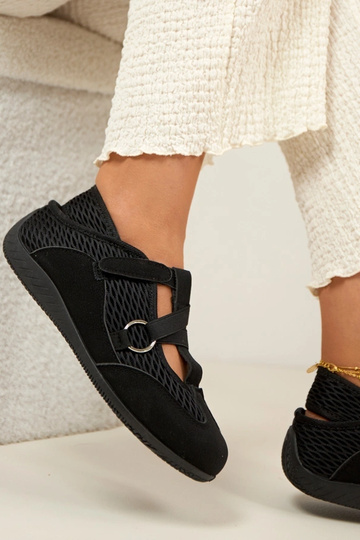 Czarne Baleriny W Sportowym Stylu Vesper 2