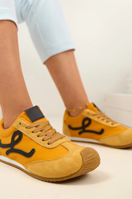 Żółte Sneakersy Trampki Damskie Barefoot