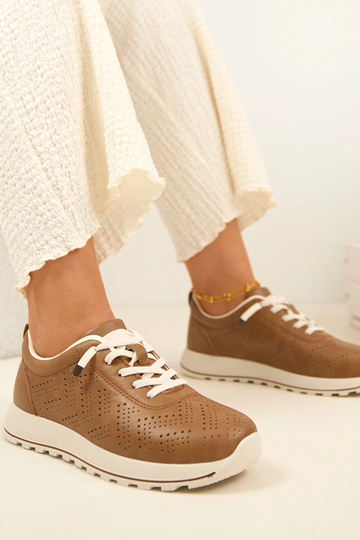 Jasnobrązowe Ażurowe...