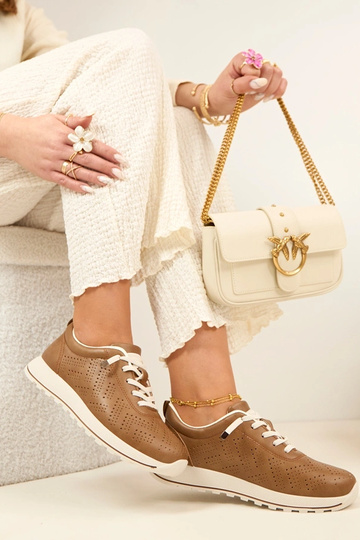 Jasnobrązowe Ażurowe... 2