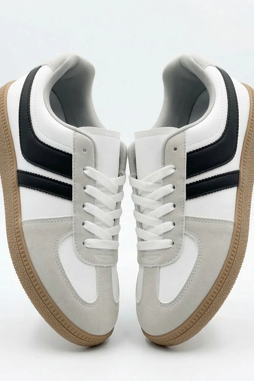 Białe Tenisówki Męskie Sneakersy Saffron