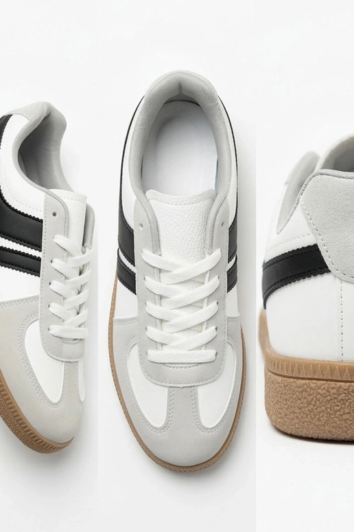 Białe Tenisówki Męskie Sneakersy Saffron