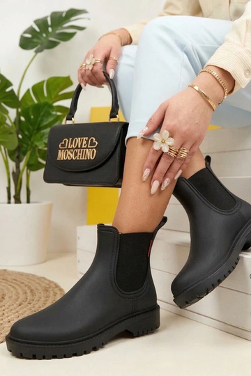 Czarne Kalosze Za Kostkę Alba