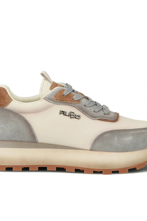 Beżowe Skórzane Sneakersy Na...