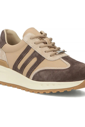 Brązowe Skórzane Sneakersy Na Platformie Filippo 2