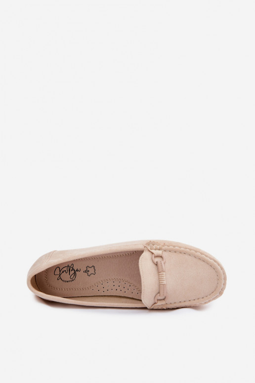 Women's Flat Beige Loafers Olisa