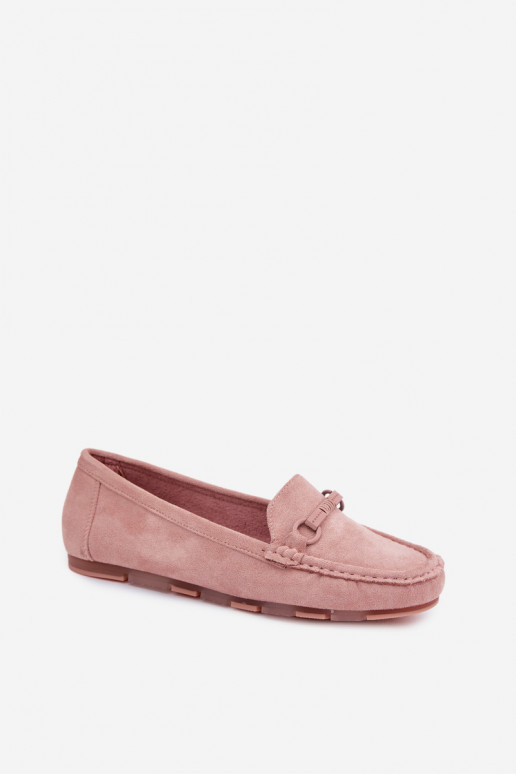 Women's Flat Pink Moccasins Olisa