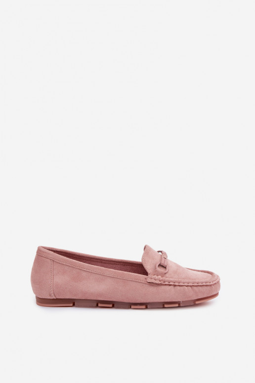 Women's Flat Pink Moccasins Olisa
