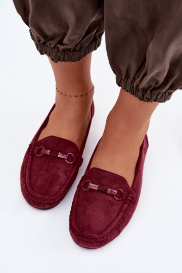 Women's Flat Burgundy Loafers Olisa