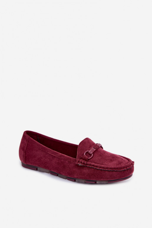 Women's Flat Burgundy Loafers Olisa