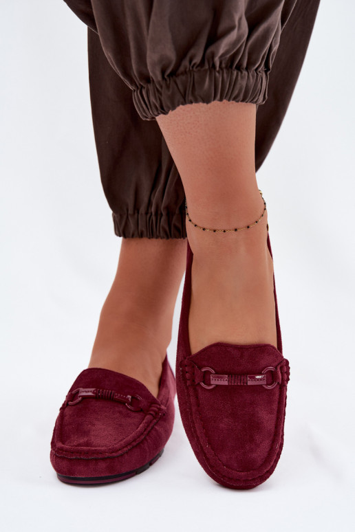 Women's Flat Burgundy Loafers Olisa