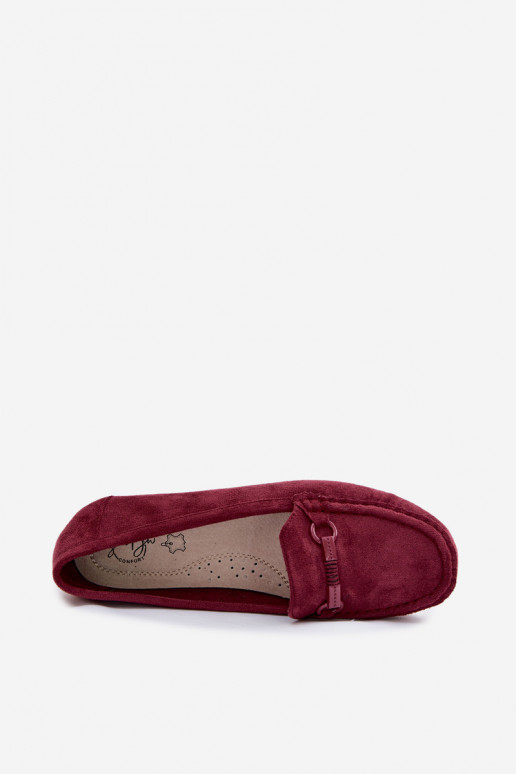 Women's Flat Burgundy Loafers Olisa