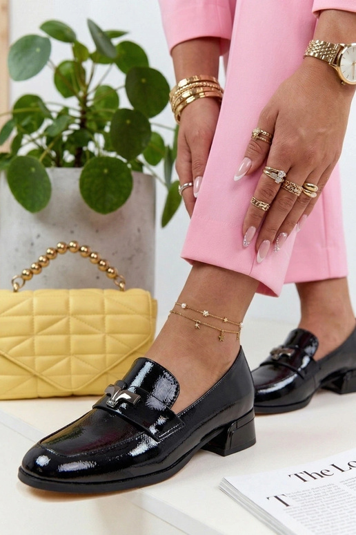 Czarne Mokasyny Eleganckie...