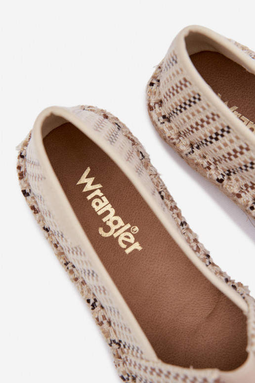 Espadryle Damskie Wrangler 20261079.97H Beżowe