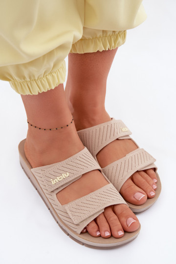 Women's Slippers INBLU AG000015 Beige 2