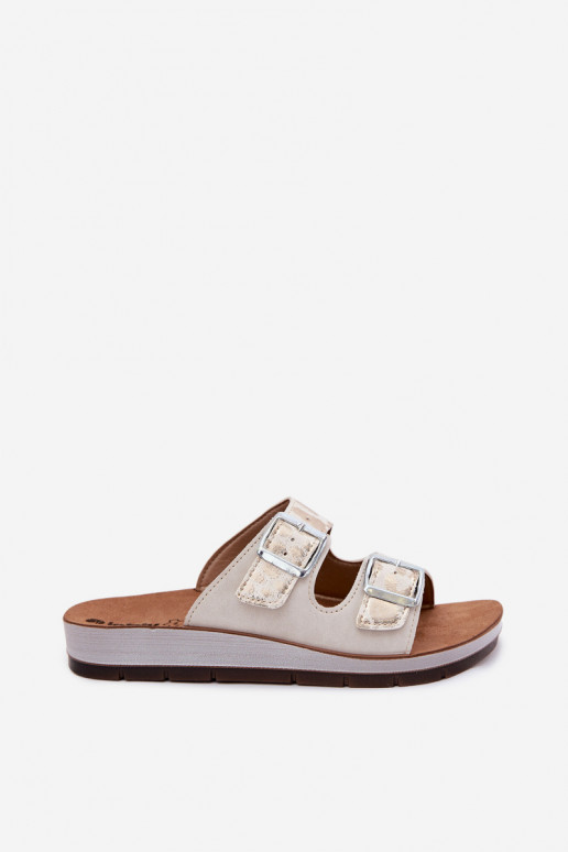 Women's Slides With Buckles Inblu CP000063 White