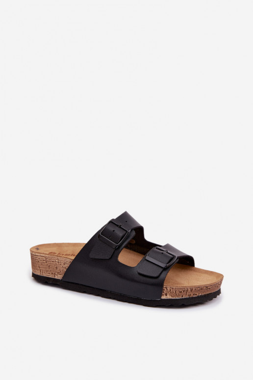 Klapki DamskiewithKlamrami Inblu NM000039 Czarne