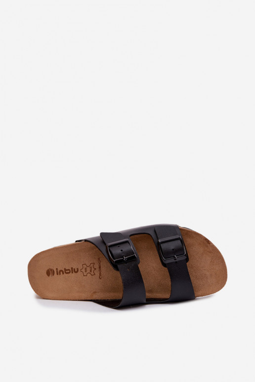 Women's Slippers With Buckles Inblu NM000039 Black