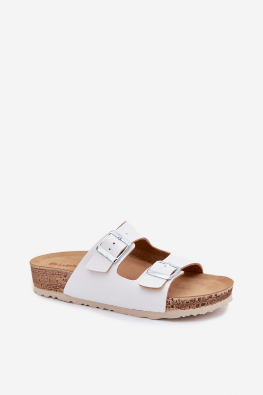 Women's Slides with Clips Inblu NM000039 White
