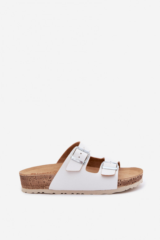 Women's Slides with Clips Inblu NM000039 White