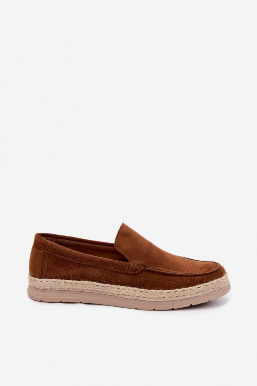 Mokasyny Espadryle Męskie Camel Rexton