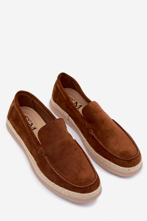 Mokasyny Espadryle Męskie Camel Rexton