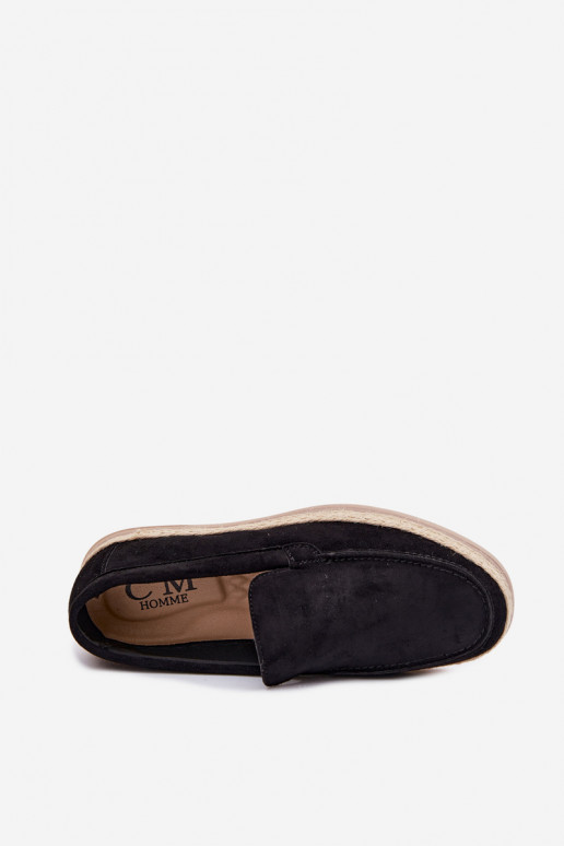 Men's Black Espadrille Loafers Rexton