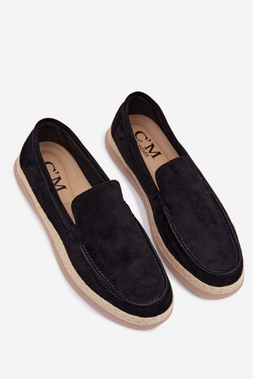 Men's Black Espadrille Loafers Rexton