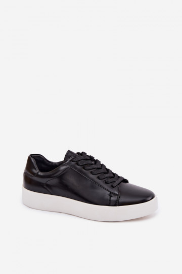Men's Sneakers Made of Eco Leather Black Velton