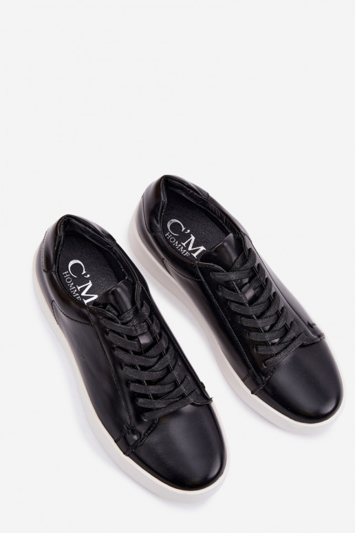 Men's Sneakers Made of Eco Leather Black Velton