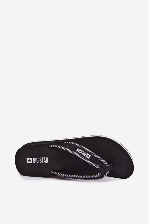 Women's Wedge Flip Flops Big Star NN274A727 Black