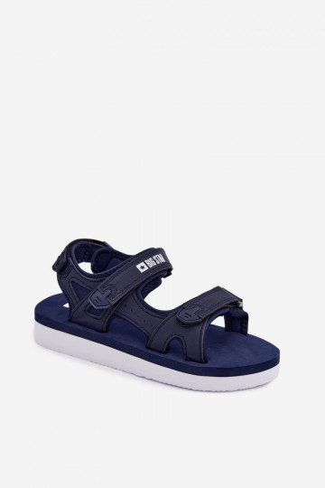 Women's Sports Platform Sandals Big Star LL274792 Navy Blue