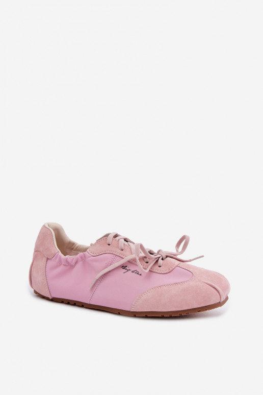 Women's Low Suede Sneakers Big Star TT274600 Pink